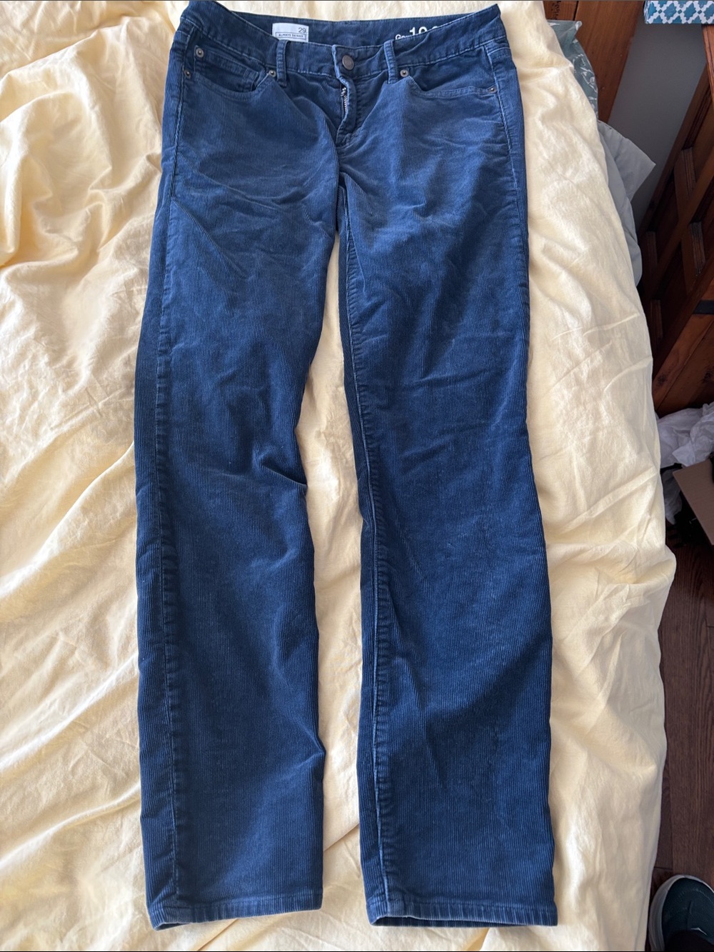 GAP 1969 Women’s Blue Skinny Retro Corduroy Pants